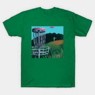 Disc Golf on a Hilly Field T-Shirt